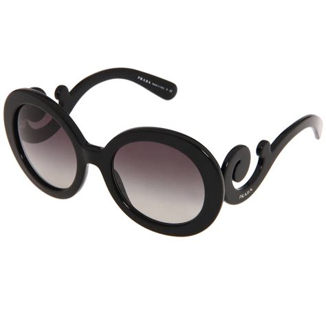 prada round sunglasses on face|prada round sunglasses women.